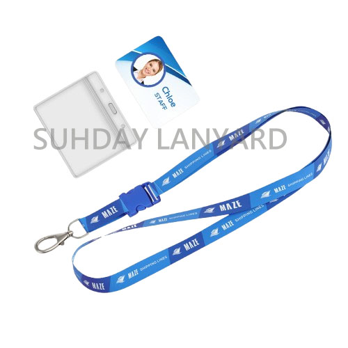 客製識別證帶搭配可分離式插扣與證件套